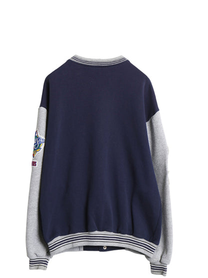 90s USA製 ヤンキース スウェット スタジャン メンズ L / オールド MLB オフィシャル マジェスティック トレーナー ジャケット ジャンパー