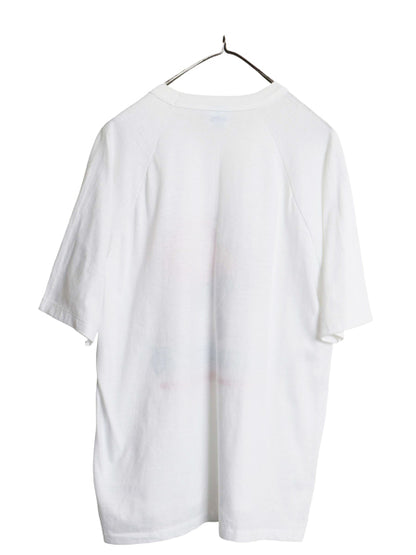 80s USA製 ミッキー プリント Tシャツ メンズ レディース XL ヴィンテージ ディズニー オフィシャル キャラクター イラスト 大きいサイズ