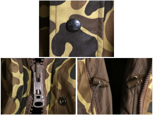 80s USA製 ウールリッチ ゴアテックス ジャケット メンズ L 古着 ヴィンテージ アウトドア ダックハンター カモ  迷彩 ハンティング マンパ