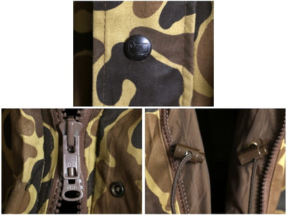 80s USA製 ウールリッチ ゴアテックス ジャケット メンズ L 古着 ヴィンテージ アウトドア ダックハンター カモ  迷彩 ハンティング マンパ