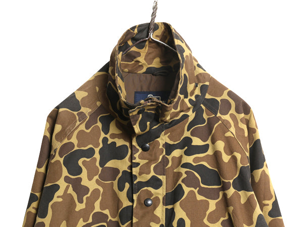 80s USA製 ウールリッチ ゴアテックス ジャケット メンズ L 古着 ヴィンテージ アウトドア ダックハンター カモ  迷彩 ハンティング マンパ