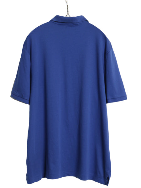 ポロ ラルフローレン 半袖 ポロシャツ メンズ XL 半袖シャツ スムース コットン ストレッチ カットソー ボックス きれいめ 大きいサイズ 青