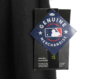 デッドストック メッツ ベースボール シャツ メンズ M MLB オフィシャル ナイキ 大リーグ ユニフォーム ゲームシャツ スウッシュ ブラック