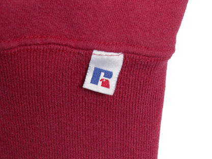 90s USA製 ラッセル ハーフジップ スウェット メンズ レディース XL / オールド トレーナー 無地 裏起毛 ハイネック 大きいサイズ ツートン