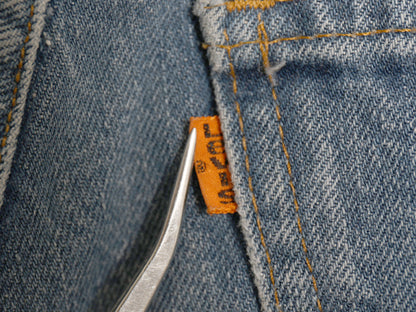 80s USA製 リーバイス 505 デニム パンツ メンズ 31 32 古着 ヴィンテージ スリム テーパード ジーンズ ジーパン ヒゲ アタリ オレンジタブ