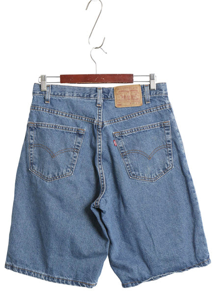 00s USA製 リーバイス 560 デニム ショートパンツ メンズ 32 古着 オールド ルーズ バギー リラックス ジーンズ ジーパン ショーツ 短パン 