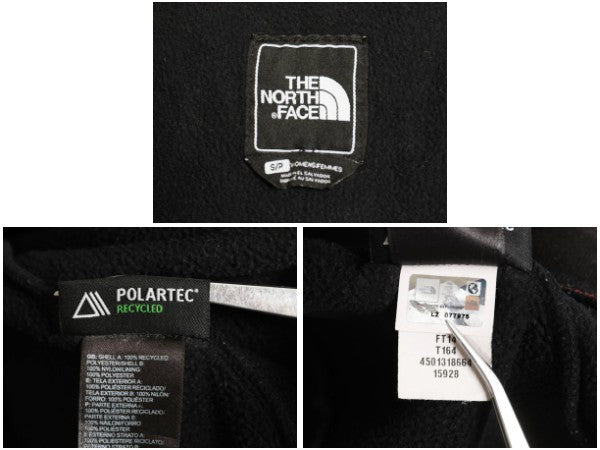 ノースフェイス デナリ ジャケット レディース S 古着 アウトドア フリース ナイロン ジャンパー フルジップ ブルゾン ハイネック ブラック