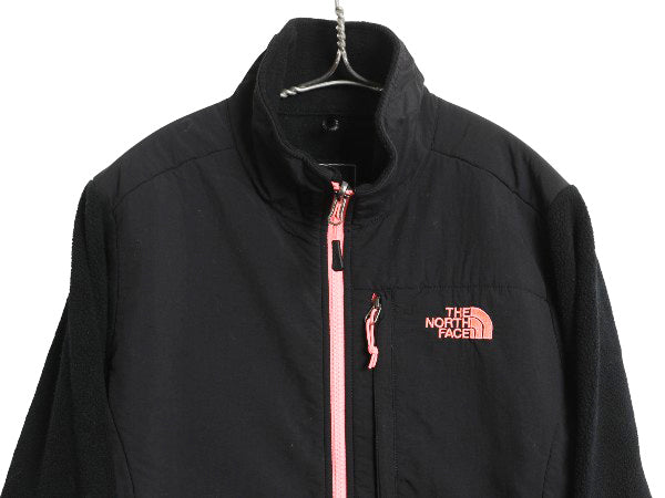 ノースフェイス デナリ ジャケット レディース S 古着 アウトドア フリース ナイロン ジャンパー フルジップ ブルゾン ハイネック ブラック