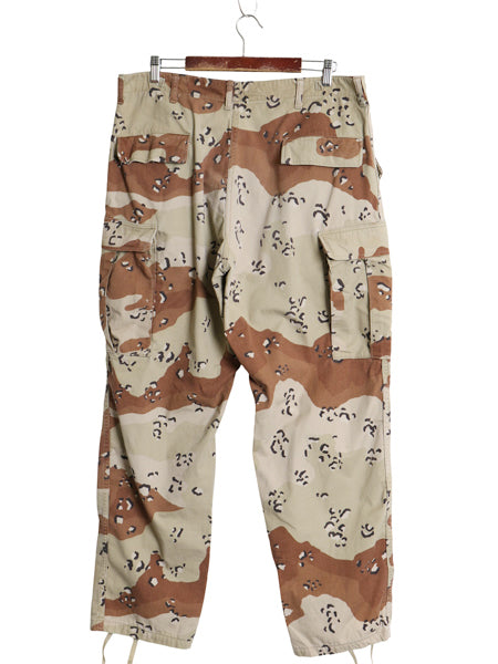 90s US ARMY 米軍実物 デザート カモ カーゴ パンツ LARGE REGULAR / 古着 オールド 90年製 BDU 6C チョコチップ 迷彩柄 ミリタリー 軍物
