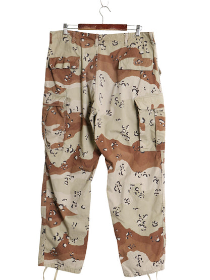 90s US ARMY 米軍実物 デザート カモ カーゴ パンツ LARGE REGULAR / 古着 オールド 90年製 BDU 6C チョコチップ 迷彩柄 ミリタリー 軍物