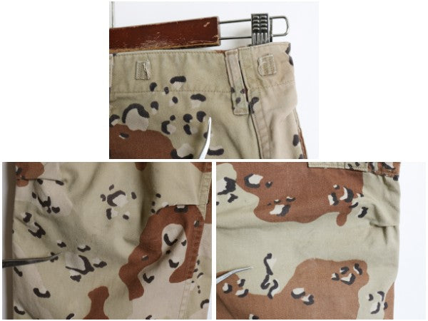 90s US ARMY 米軍実物 デザート カモ カーゴ パンツ LARGE REGULAR / 古着 オールド 90年製 BDU 6C チョコチップ 迷彩柄 ミリタリー 軍物