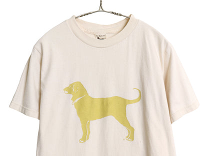 90s USA製 The Black Dog ドッグ イラスト プリント Tシャツ メンズ レディース S / オールド アニマル キャラクター アート グラフィック