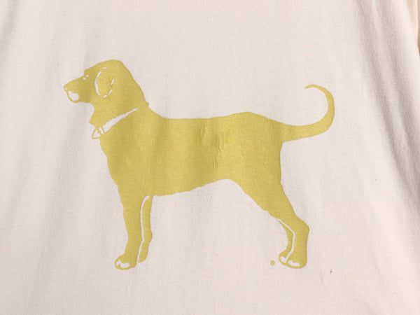 90s USA製 The Black Dog ドッグ イラスト プリント Tシャツ メンズ レディース S / オールド アニマル キャラクター アート グラフィック