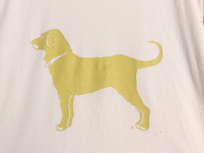 90s USA製 The Black Dog ドッグ イラスト プリント Tシャツ メンズ レディース S / オールド アニマル キャラクター アート グラフィック