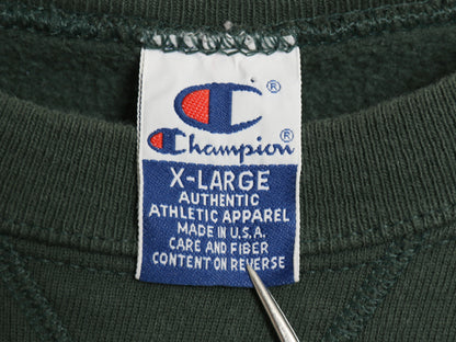 90s USA製 チャンピオン パッカーズ 2段 プリント スウェット メンズ XL オールド NFL オフィシャル トレーナー アメフト 大きいサイズ 緑