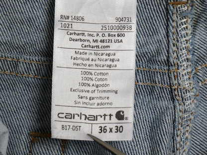 US企画 カーハート デニム パンツ メンズ 36 30 古着 ワーク ストレート テーパード ジーンズ ジーパン 5ポケット ヘビーウェイト ボトムス