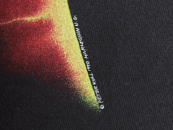 90s USA製 ★ 太陽系 惑星 イラスト プリント Tシャツ メンズ XL オールド 宇宙 アート グラフィック ヘビーウェイト シングルステッチ 黒