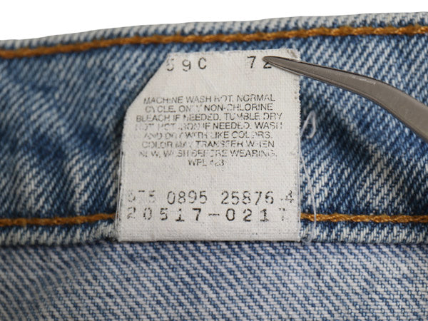 90s USA製 リーバイス 517 ブーツカット デニム パンツ 36 34 オールド ジーンズ ジーパン フレア ヒゲ ダメージ クラッシュ オレンジタブ