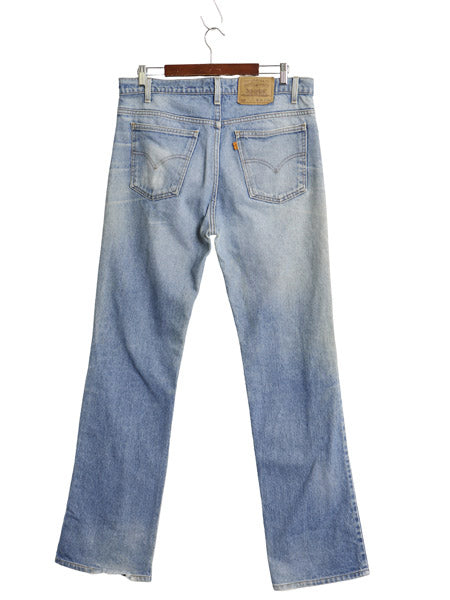 90s USA製 リーバイス 517 ブーツカット デニム パンツ 36 34 オールド ジーンズ ジーパン フレア ヒゲ ダメージ クラッシュ オレンジタブ