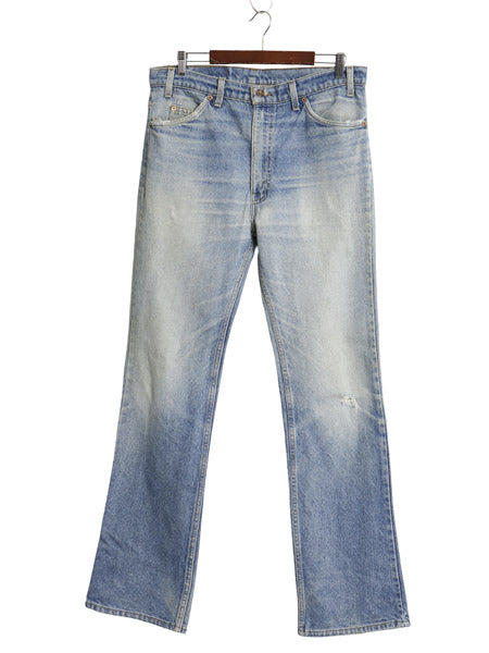 90s USA製 リーバイス 517 ブーツカット デニム パンツ 36 34 オールド ジーンズ ジーパン フレア ヒゲ ダメージ クラッシュ オレンジタブ