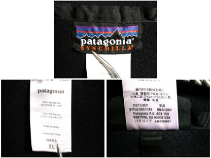 パタゴニア マイクロ シンチラ フリース ジャケット メンズ XL 07年製 アウトドア ブルゾン ハイネック フルジップ 大きいサイズ ブラック