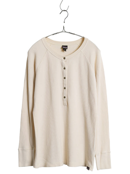 パタゴニア ヘンリーネック サーマル 長袖 Tシャツ レディース M / 16年製 ロンT ロングスリーブ ストレッチ カットソー ワッフル インナー