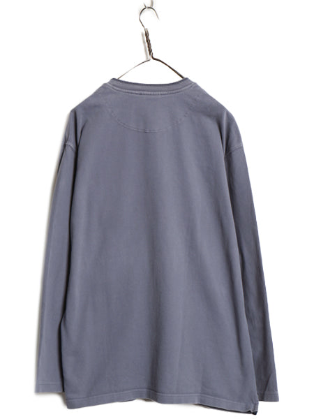 90s コロンビア ヘンリーネック 長袖 Tシャツ メンズ XL / オールド 無地 ロンT カットソー ロングスリーブ ヘビーウェイト 大きいサイズ