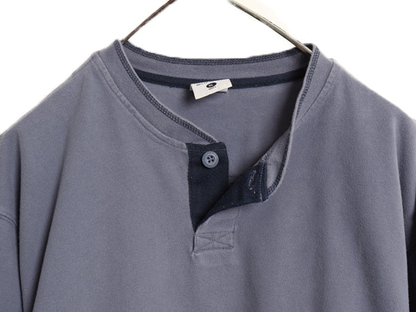 90s コロンビア ヘンリーネック 長袖 Tシャツ メンズ XL / オールド 無地 ロンT カットソー ロングスリーブ ヘビーウェイト 大きいサイズ