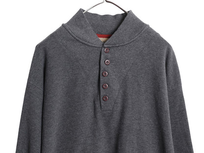 00s エルエルビーン ヘンリーネック 長袖 サーマル Tシャツ メンズ XL 古着 オールド ロンT 無地 アーミー タイプ カットソー 大きいサイズ