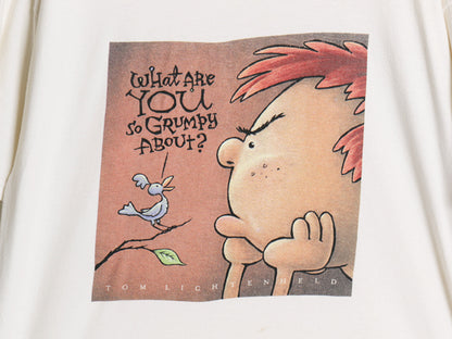 00s アート イラスト 両面 プリント 半袖 Tシャツ メンズ レディース L / オールド キャラクター メッセージ グラフィック ヘビーウェイト