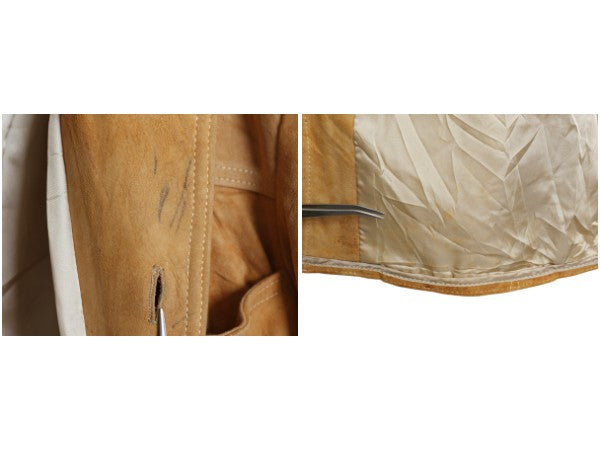 70s USA製 マクレガー 本革 レザー シャツ ジャケット メンズ M 程 ヴィンテージ 鹿革 ディアスキン スウェード ライナー付き ウエスタン