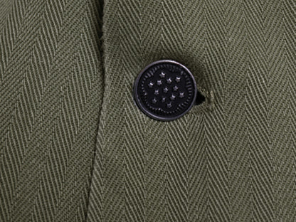 40s ★ 米軍実物 US ARMY M-47 HBT ユーティリティ シャツ ジャケット メンズ M 程/ ヴィンテージ ミリタリー ヘリンボーン 13スター 軍物