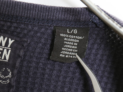 ポロジーンズ ラルフローレン 長袖 サーマル Tシャツ メンズ L ポロ ロンT ワッフル カットソー ワンポイント 星条旗 ストレッチ ツートン 
