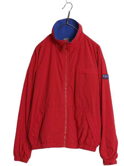 90's 初期 ポロスポーツ ラルフローレン 裏 フリース ナイロン ジャケット メンズ M オールド ポロ フルジップ RL-91 RL-92 RL-93 ブルゾン