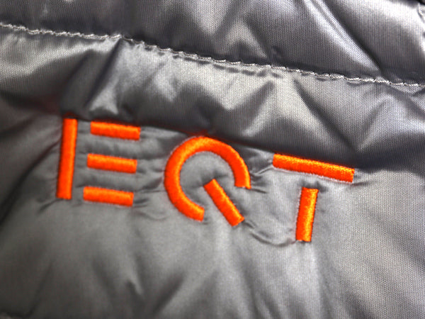 US企画 ノースフェイス ナイロン ダウン ベスト レディース M 古着 フルジップ キルティング 550フィル アウトドア 重ね着 ハイネック 企業