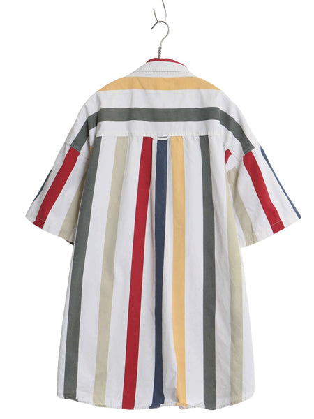 90s チャップス ラルフローレン ストライプ 半袖 ボタンダウン シャツ メンズ XL / 古着 オールド ポロ コットン 半袖シャツ 大きいサイズ
