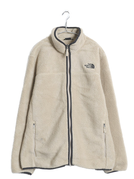 ノースフェイス フルジップ パイル フリース ジャケット メンズ XL / 古着 アウトドア ボア ジャンパー ブルゾン ハイネック 大きいサイズ
