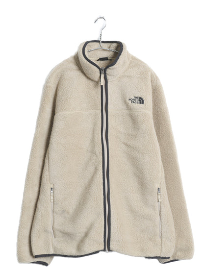 ノースフェイス フルジップ パイル フリース ジャケット メンズ XL / 古着 アウトドア ボア ジャンパー ブルゾン ハイネック 大きいサイズ