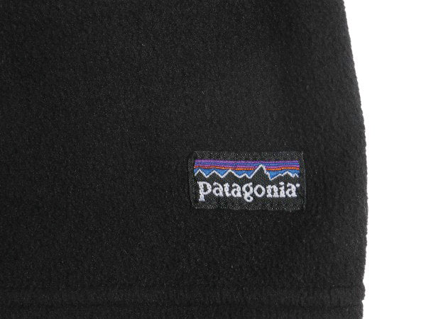 パタゴニア マイクロD ハーフジップ フリース プルオーバー レディース S 11年製 ロンT 長袖 Tシャツ ハイネック アウトドア 企業 ブラック