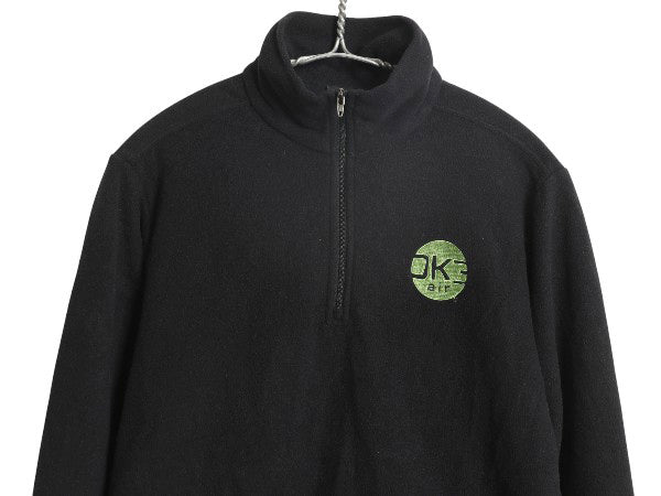 パタゴニア マイクロD ハーフジップ フリース プルオーバー レディース S 11年製 ロンT 長袖 Tシャツ ハイネック アウトドア 企業 ブラック