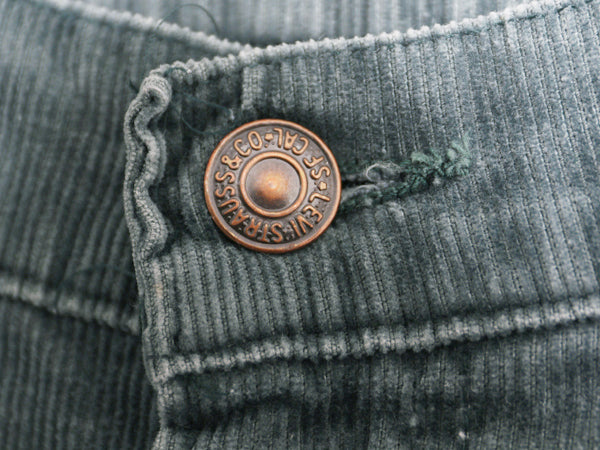 80s USA製 リーバイス 519 コーデュロイ パンツ メンズ 36 33 / ヴィンテージ スリム ストレート 細畝 コーズ ボトムス 42 TALON ボトムス