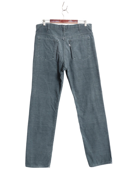 80s USA製 リーバイス 519 コーデュロイ パンツ メンズ 36 33 / ヴィンテージ スリム ストレート 細畝 コーズ ボトムス 42 TALON ボトムス