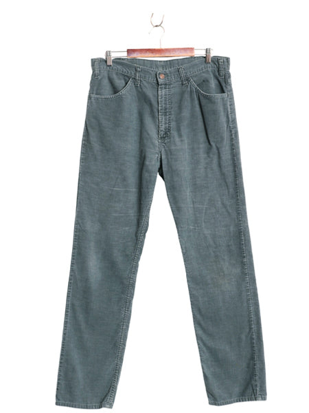 80s USA製 リーバイス 519 コーデュロイ パンツ メンズ 36 33 / ヴィンテージ スリム ストレート 細畝 コーズ ボトムス 42 TALON ボトムス