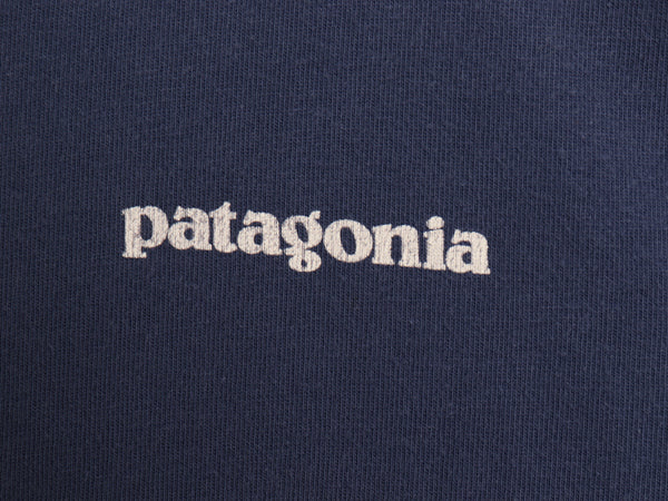 USA製 パタゴニア 両面 プリント 長袖 Tシャツ メンズ XXL ロンT ロングスリーブ P6 バックプリント ボックスロゴ カットソー 大きいサイズ