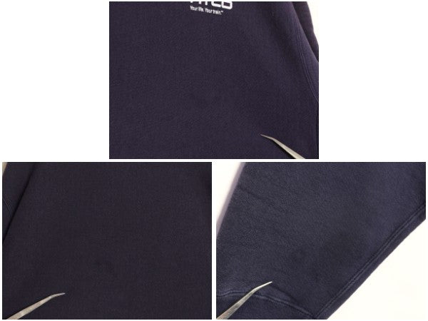 90s USA製 キャンバー プリント スウェット メンズ L / オールド トレーナー 裏起毛 ヘビーウェイト ワンポイント 企業 ロゴ クルーネック