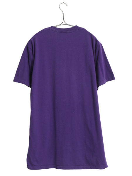 90s USA製 ミッキー プリント Tシャツ メンズ レディース L / オールド ディズニー オフィシャル キャラクター イラスト ヘビーウェイト 紫