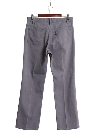 80s USA製 ★ リーバイス 517 スタプレ フレア パンツ メンズ 34 30 / ヴィンテージ ピケ ブーツカット スラックス ボトムス 42タロン 灰