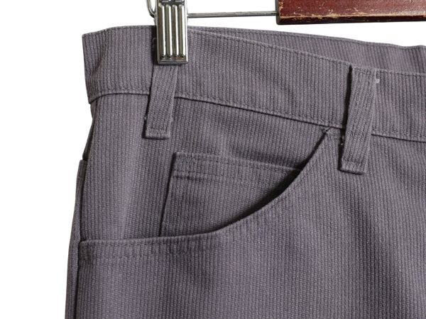 80s USA製 ★ リーバイス 517 スタプレ フレア パンツ メンズ 34 30 / ヴィンテージ ピケ ブーツカット スラックス ボトムス 42タロン 灰