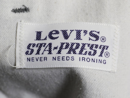 80s USA製 ★ リーバイス 517 スタプレ フレア パンツ メンズ 34 30 / ヴィンテージ ピケ ブーツカット スラックス ボトムス 42タロン 灰