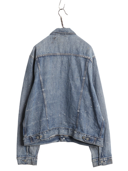 デニム&サプライ ラルフローレン デニム ジャケット メンズ XXL ポロ ヴィンテージ 加工 ジージャン 70506 タイプ トラッカー 大きいサイズ